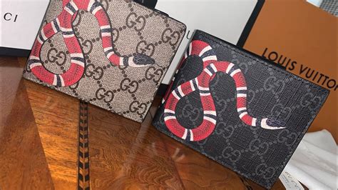 fake gucci snake wallet|gucci snakeskin wallet.